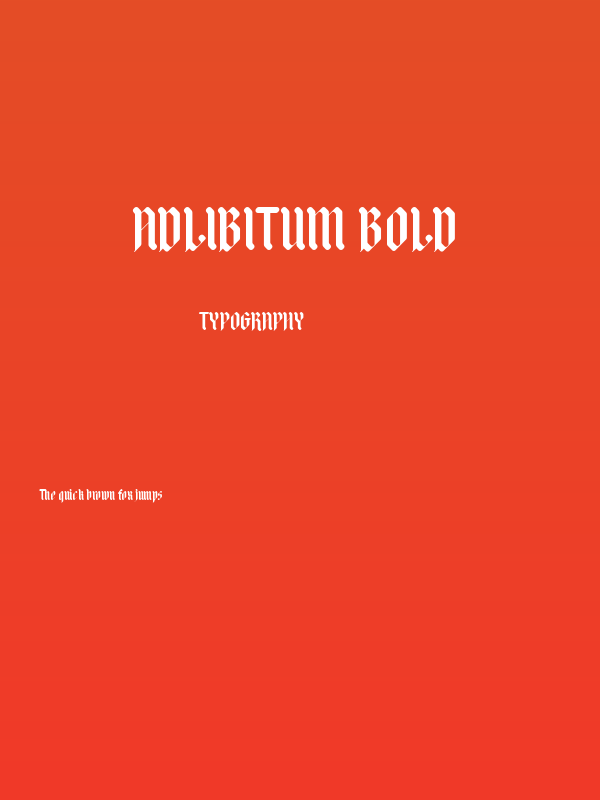Adlibitum Bold Poster