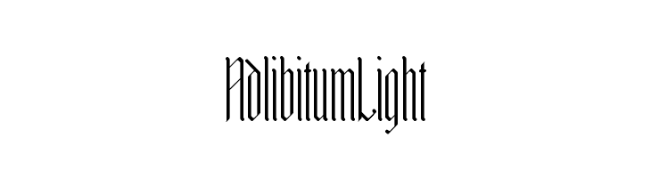 Adlibitum Light Шрифта