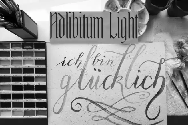 Adlibitum Light Fonte examples