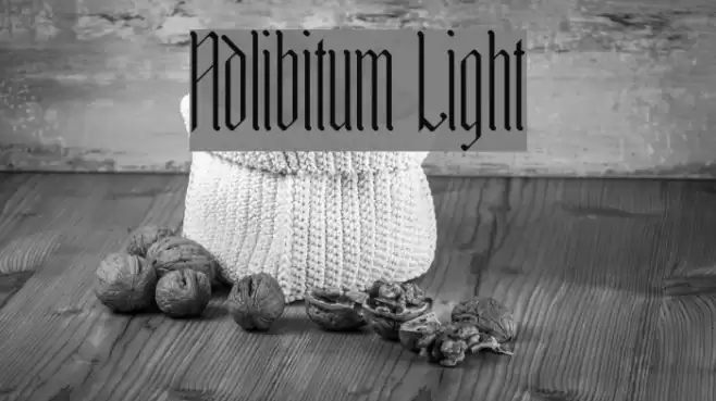 Adlibitum Light Fonte examples