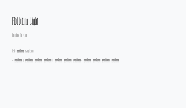 Adlibitum Light Business Card