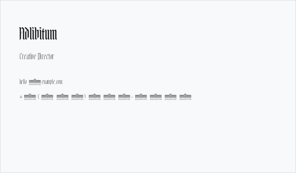 Adlibitum Business Card