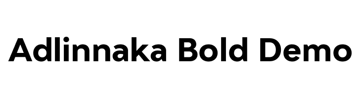 Adlinnaka Bold Demo  Descarca Fonturi Gratis