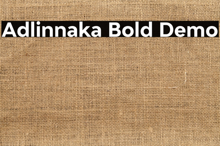 Adlinnaka Bold Demo Example 2