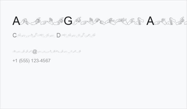 AdmanGraphics Auslan Business Card