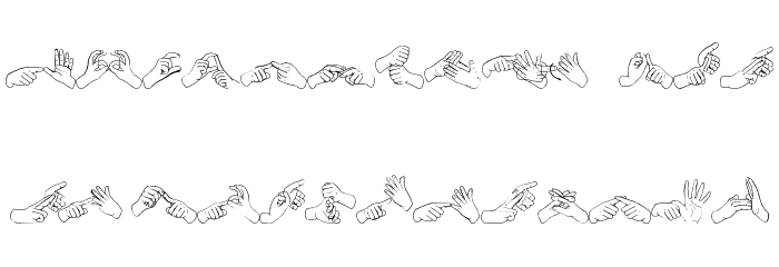 AdmanGraphics Auslan Font LOWERCASE