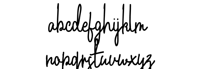 Admara Font LOWERCASE