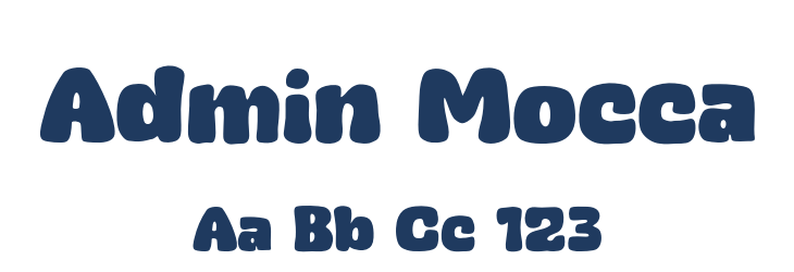 Admin Mocca Font Preview