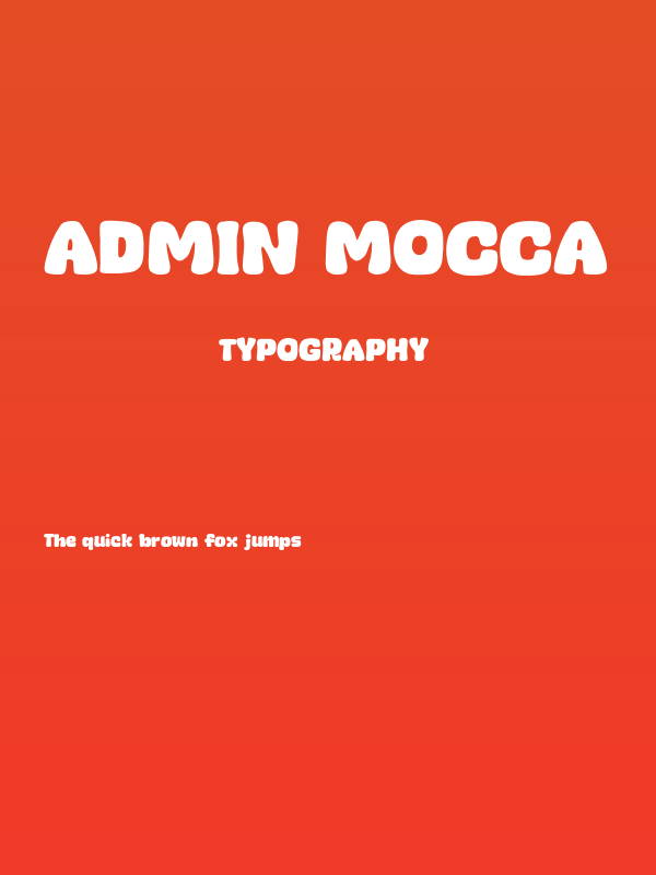Admin Mocca Poster