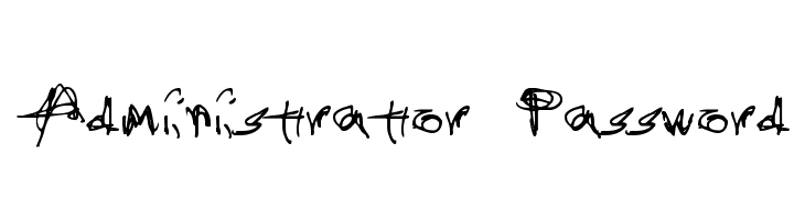 Administrator Password Font