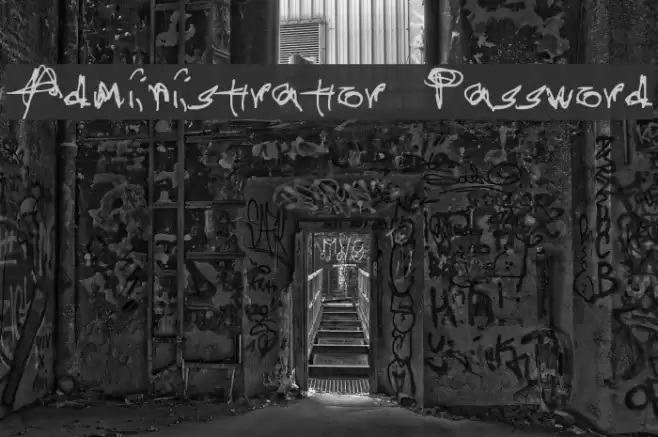 Administrator Password Font examples