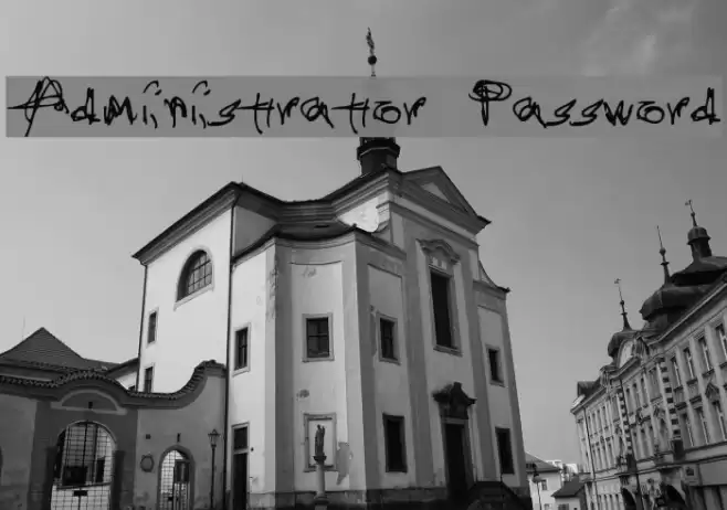 Administrator Password Font examples