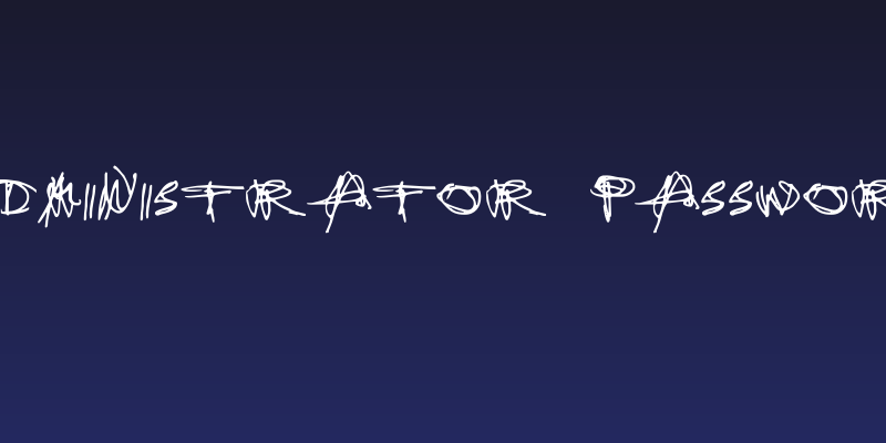 Administrator Password Social Header