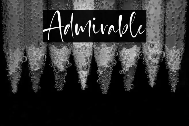 Admirable Font examples