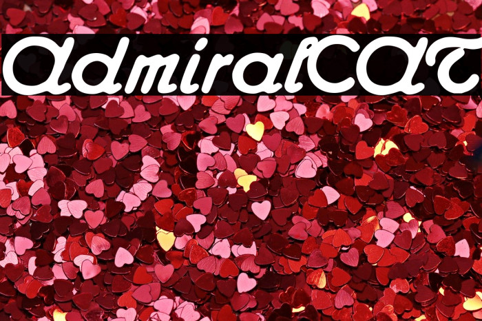 AdmiralCAT Font examples