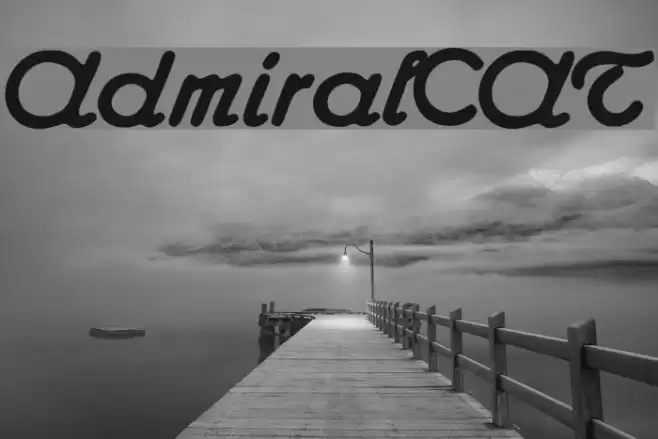 AdmiralCAT Font examples