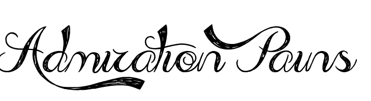 Admiration Pains Font