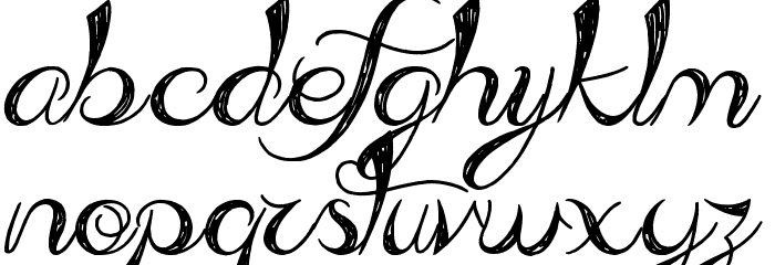 Admiration Pains Font LOWERCASE
