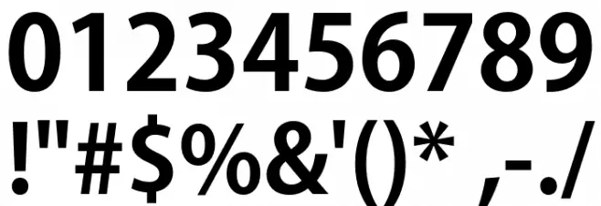 AdobeGothicStd-Bold フォント その他の文字