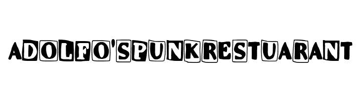 Adolfo's Punk Restuarant  Descarca Fonturi Gratis
