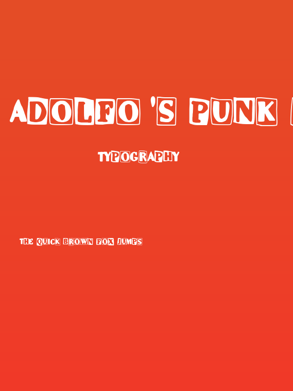 Adolfo's Punk Restuarant Poster