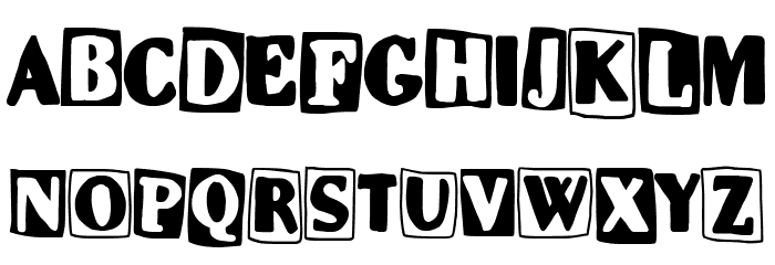 Adolfo's Punk Restuarant Font LOWERCASE