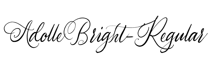 AdolleBright-Regular  Frei Schriftart Herunterladen