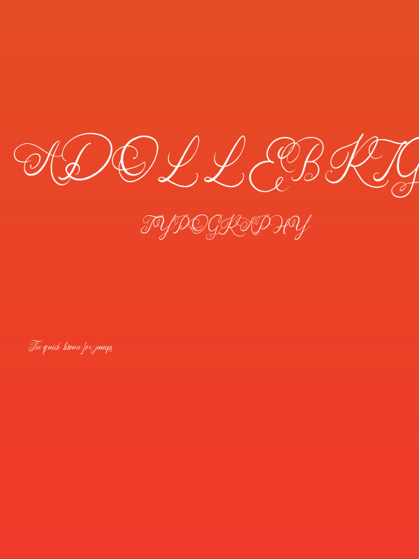 AdolleBright-Regular Poster