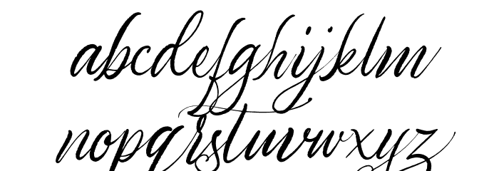 AdolleBright-Regular Caratteri MINUSCOLO