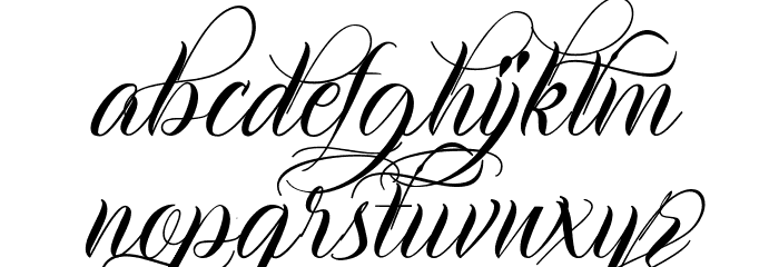 Adolphia Font LOWERCASE