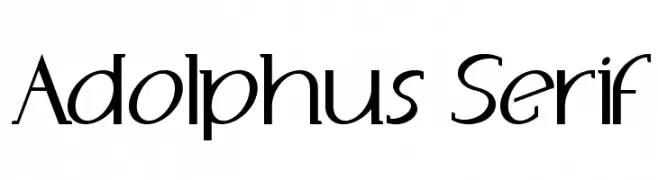Adolphus Serif  تنزيل الخطوط