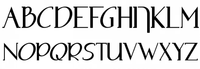 Adolphus Serif फ़ॉन्ट अपरकेस