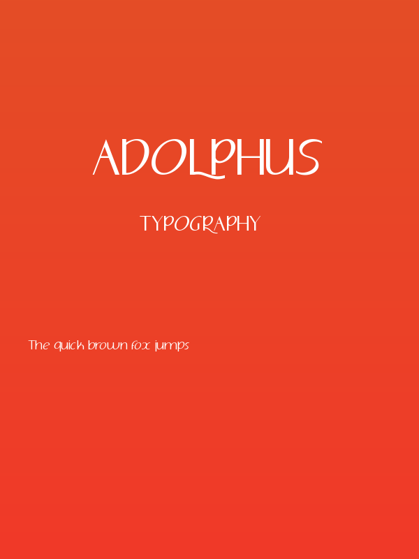 Adolphus Poster