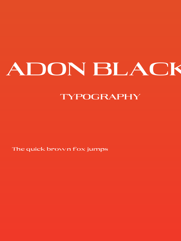 Adon Black   Poster