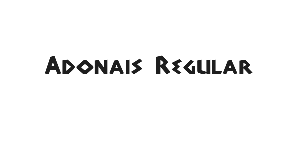 Adonais Regular Logo