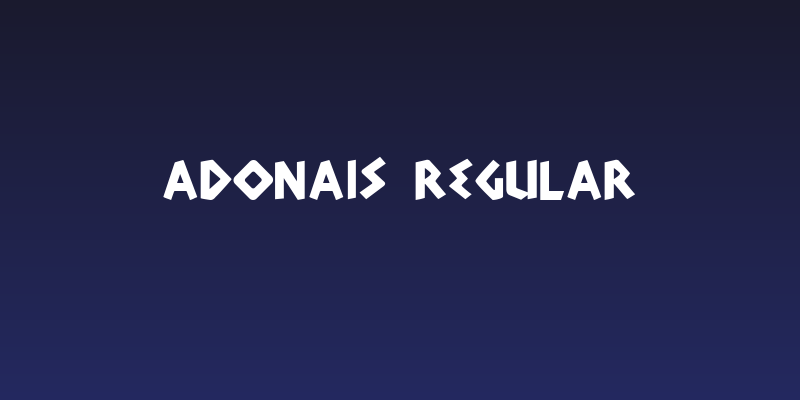 Adonais Regular Social Header