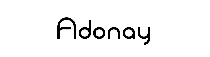 Adonay フォント