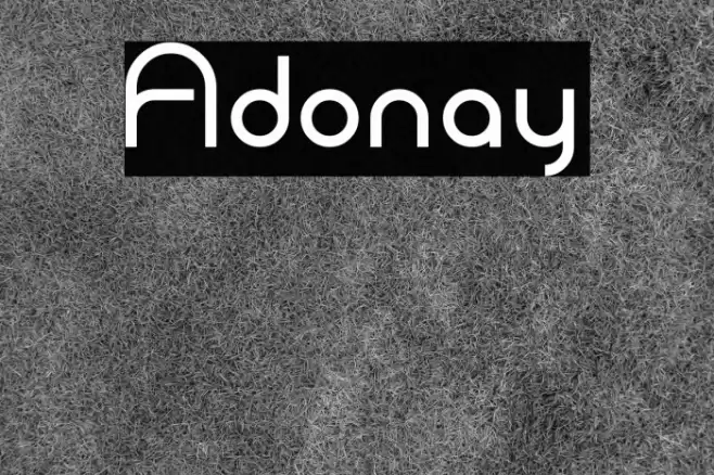 Adonay フォント examples