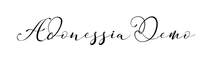 Adonessia Demo  baixar fontes gratis