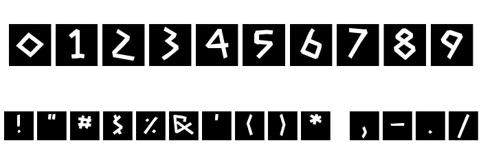AdonisGreekSquares Font OTHER CHARS