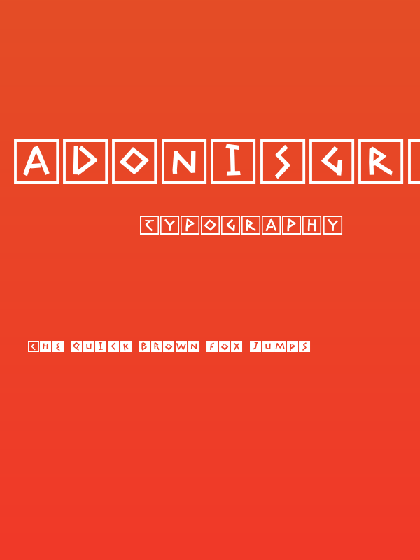 AdonisGreekSquares Poster
