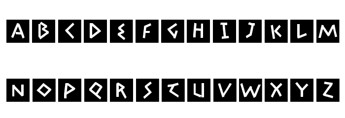 AdonisGreekSquares Font LOWERCASE