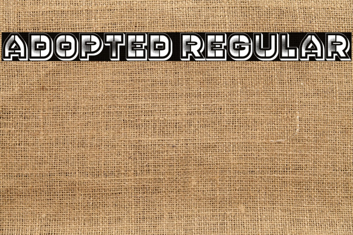 Adopted Regular Example 1