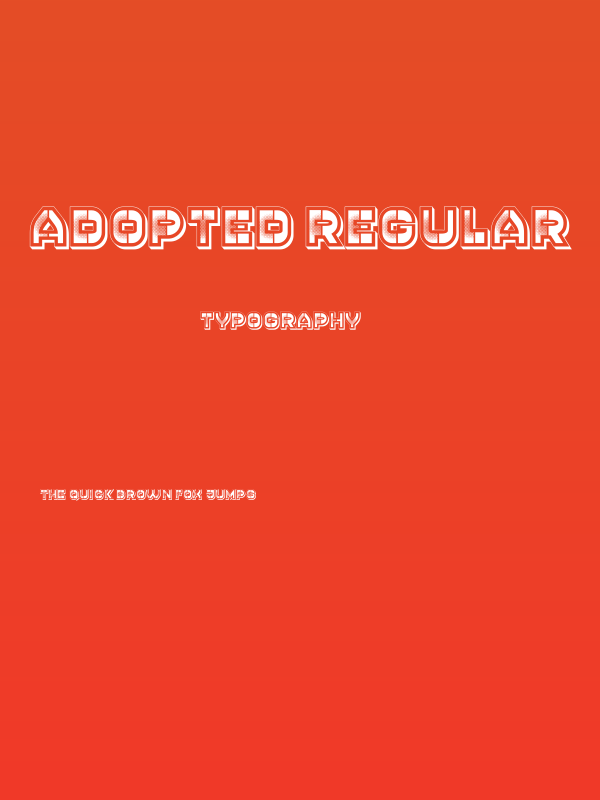 Adopted Regular Poster