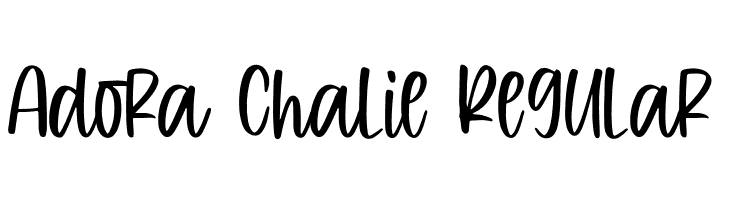 Adora Chalie Regular  免费字体下载
