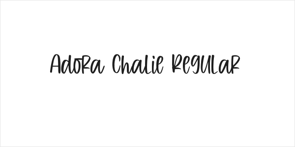 Adora Chalie Regular Logo