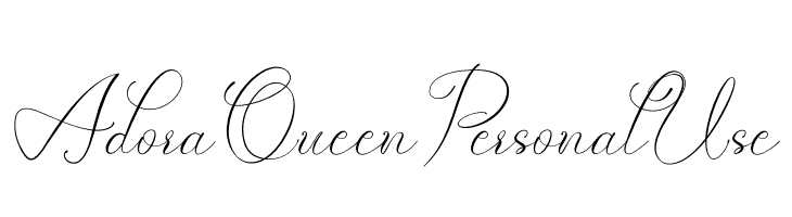 Adora Queen Personal Use  لخطوط تنزيل