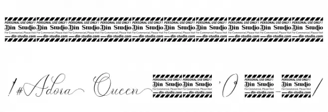 Adora Queen Personal Use Schriftart Anderer Schreiben