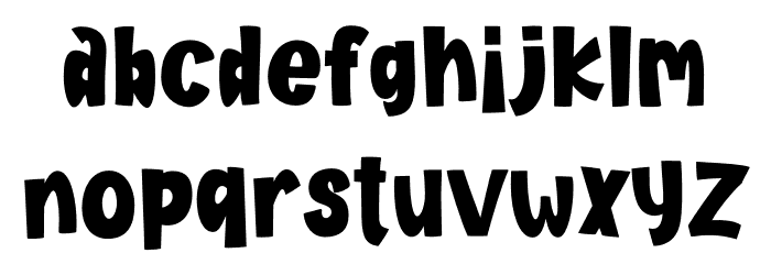 Adorable Kids Font LOWERCASE
