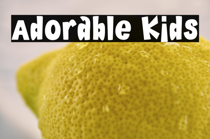 Adorable Kids Example 1